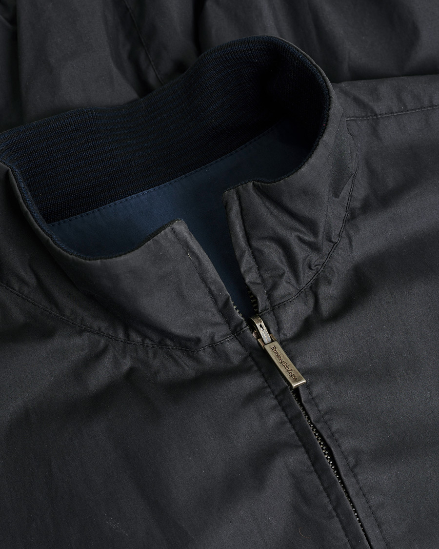 Men | Pre-owned Coats & Jackets | Pre-owned | Ermenegildo Zegna Reversible Harrington Jacket Black/Blue L