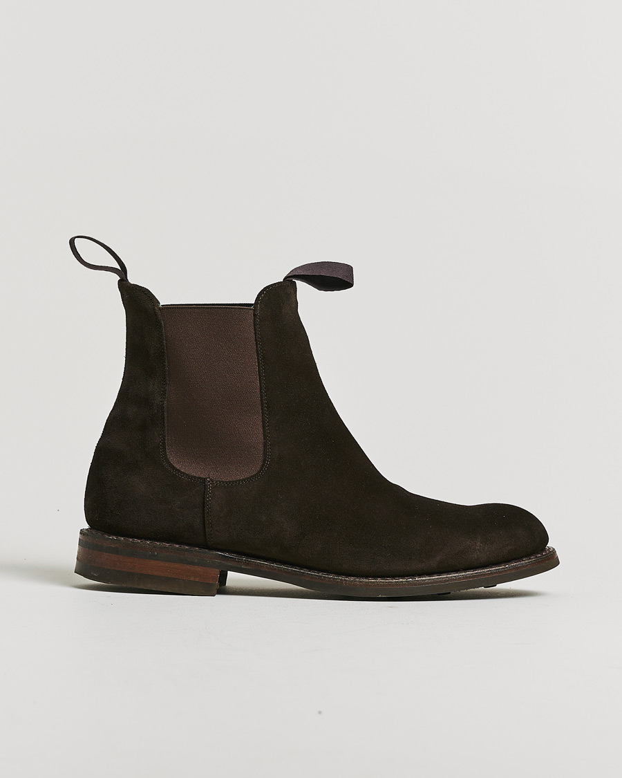 Men | Pre-owned Welted shoes | Pre-owned | Drake's Chelsea Boot Brown Suede UK9 - EU43