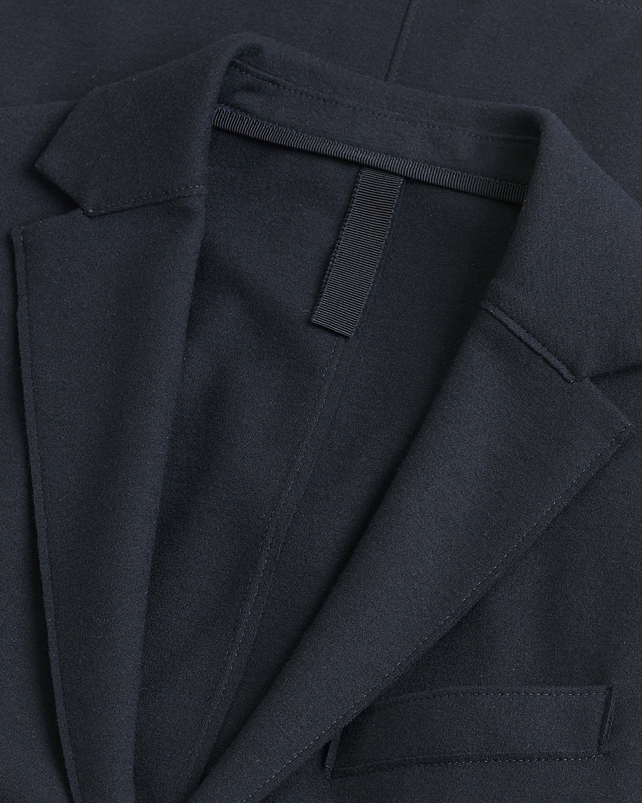 Men | Harris Wharf London Two Button Virgin Wool Blazer Navy 48 | Pre-owned | Harris Wharf London Two Button Virgin Wool Blazer Navy 48