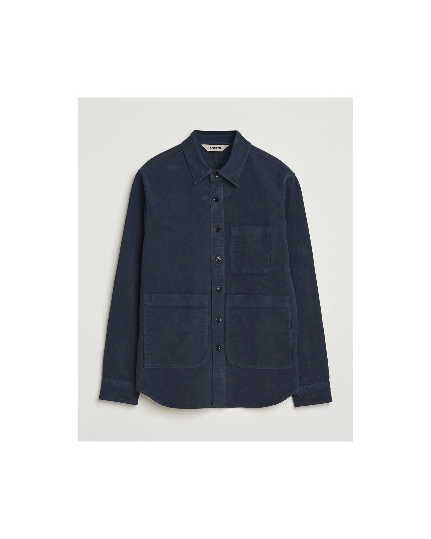 Men | Pre-owned Shirts | Pre-owned | Aspesi Moleskine Utility Shirt Navy XL