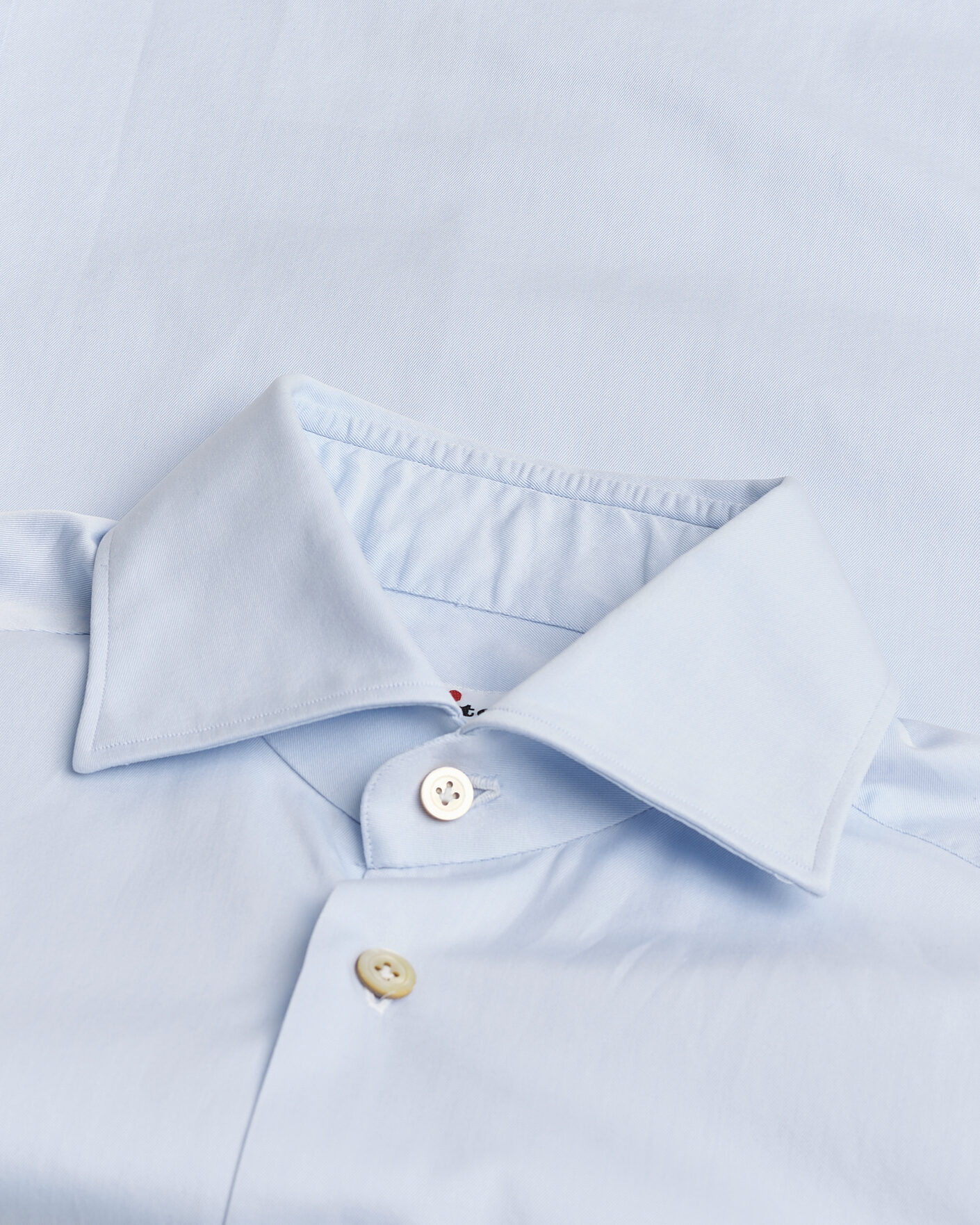 Men | Pre-owned Shirts | Pre-owned | Kiton Cotton Dress Shirt Light Blue 38 - S
