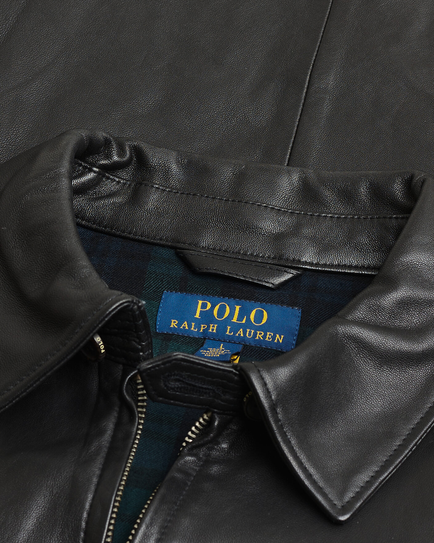 Men | Pre-owned Coats & Jackets | Pre-owned | Polo Ralph Lauren Maxwell Windbreaker Leather Jacket Polo Black L