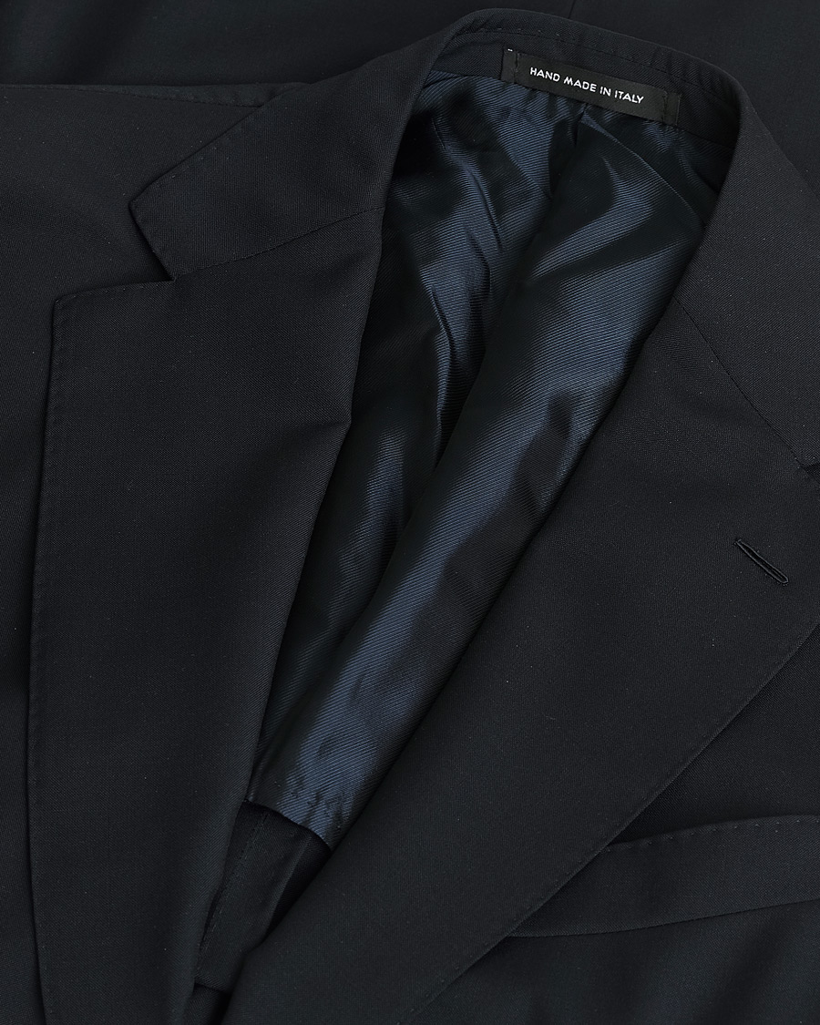 Men | Caruso Mohair Blend Aida 3-Piece Suit Navy 50 | Pre-owned | Caruso Mohair Blend Aida 3-Piece Suit Navy 50