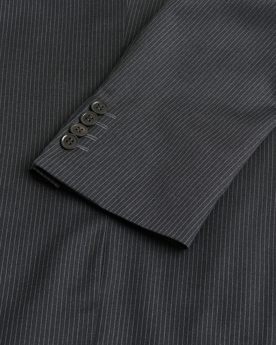 Men | Pre-owned Suits | Pre-owned | Armani Collezioni Pinstriped Wool Suit Dark Grey 50