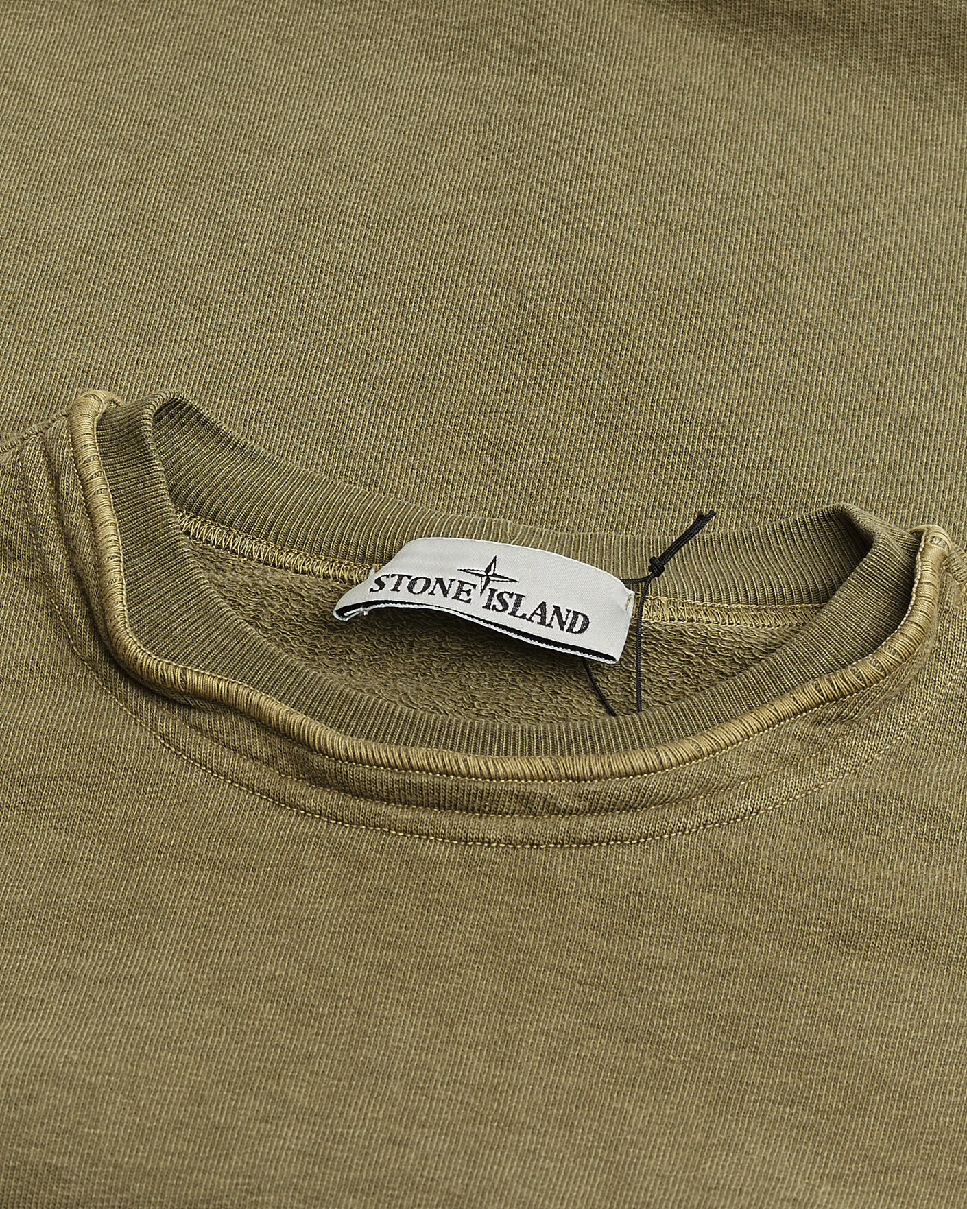Men | Pre-owned Sweaters & Knitwear | Pre-owned | Stone Island Old Dyed Cotton Sweatshirt Military Green M