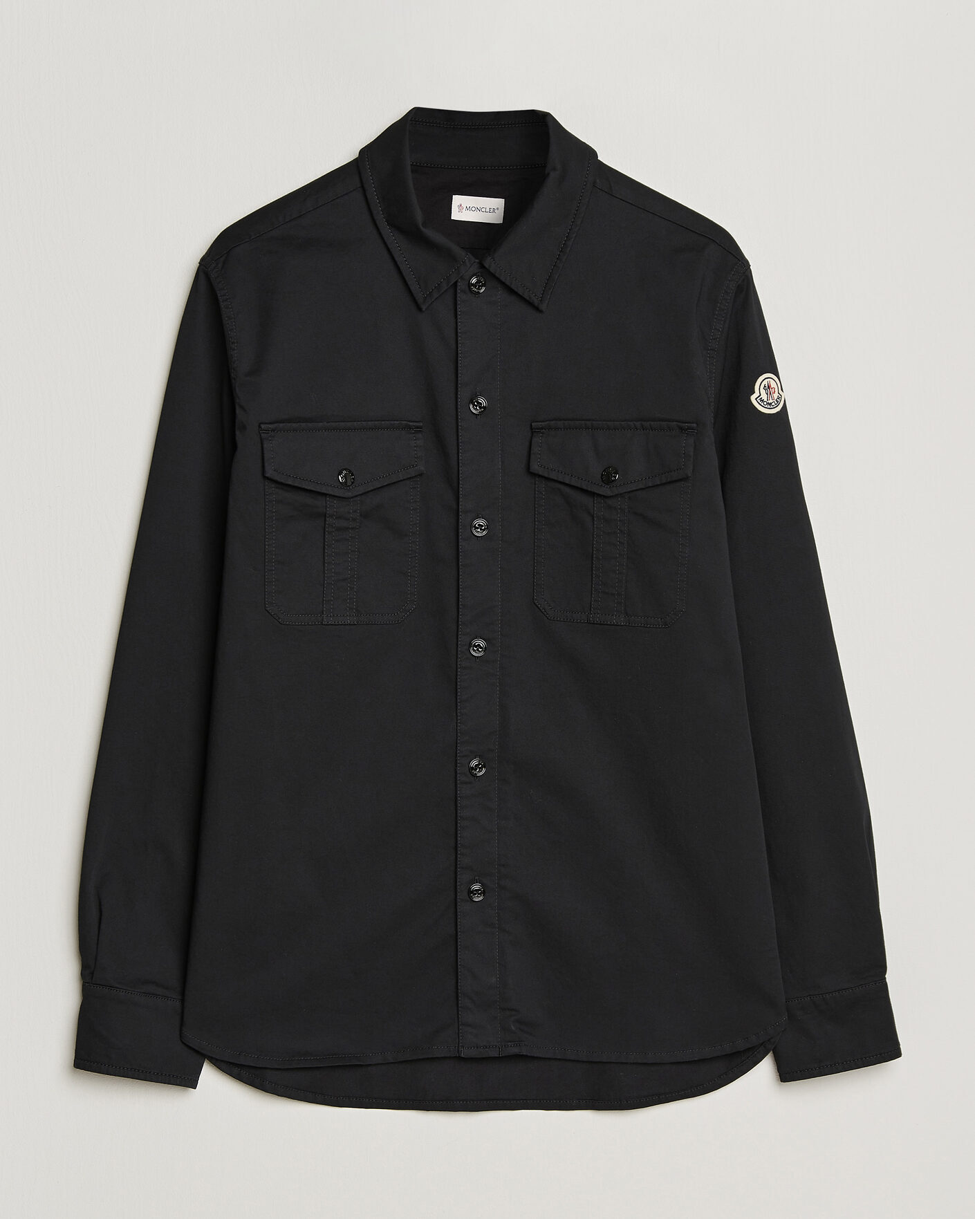 Men | Pre-owned Shirts | Pre-owned | Moncler Double Pocket Overshirt Black L