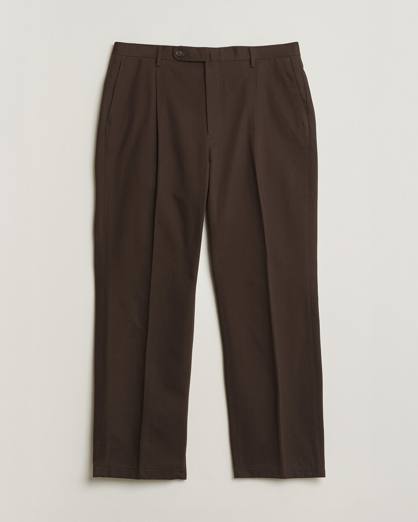 Men | Rubato High Waist Cotton Chino Brown 52 | Pre-owned | Rubato High Waist Cotton Chino Brown 52
