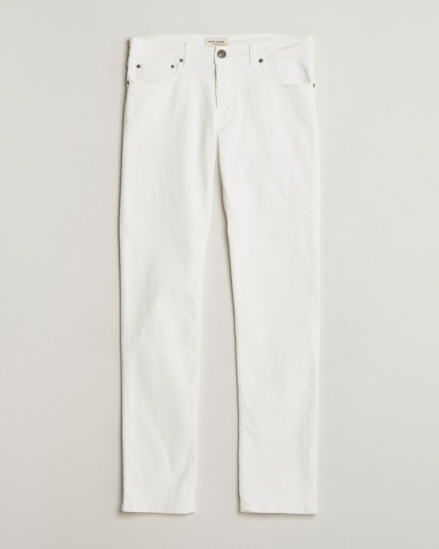 Men | Pre-owned Jeans | Pre-owned | Jacob Cohën Bard Slim Fit Bull Stretch Jeans White W30