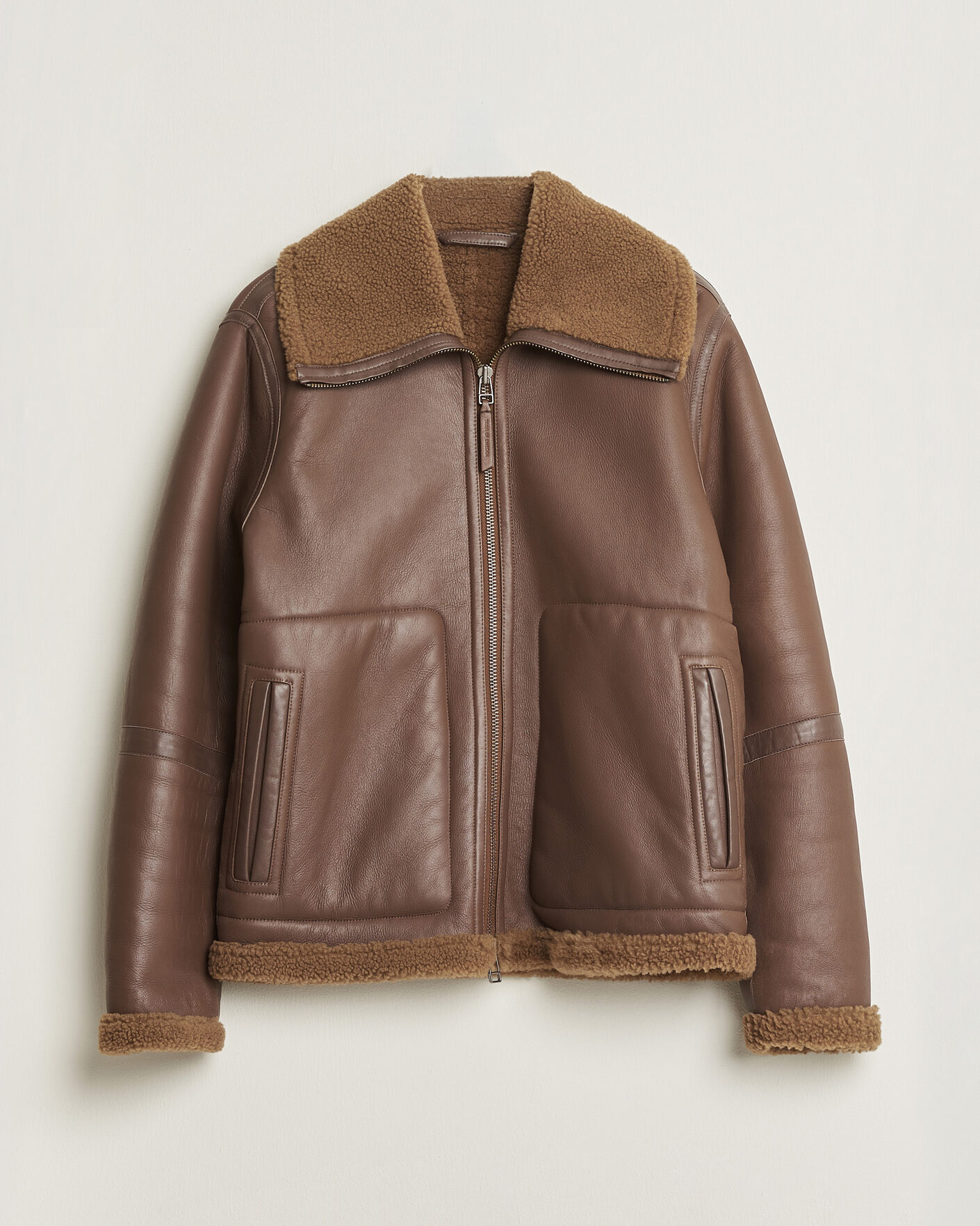 Men | Pre-owned Coats & Jackets | Pre-owned | Tiger of Sweden Dace Shearling Jacket Brown M