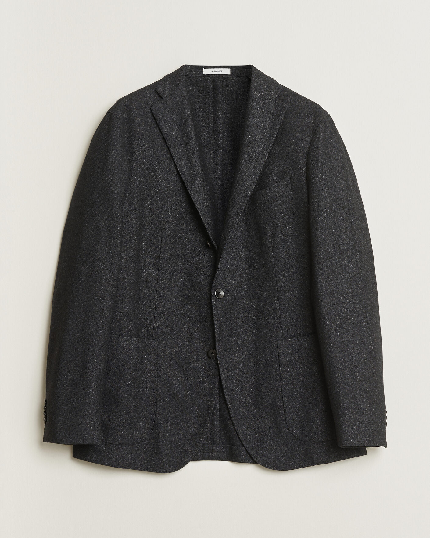 Men | Pre-owned Blazers | Pre-owned | Boglioli K Jacket Flannel Wool Blazer Charcoal 50