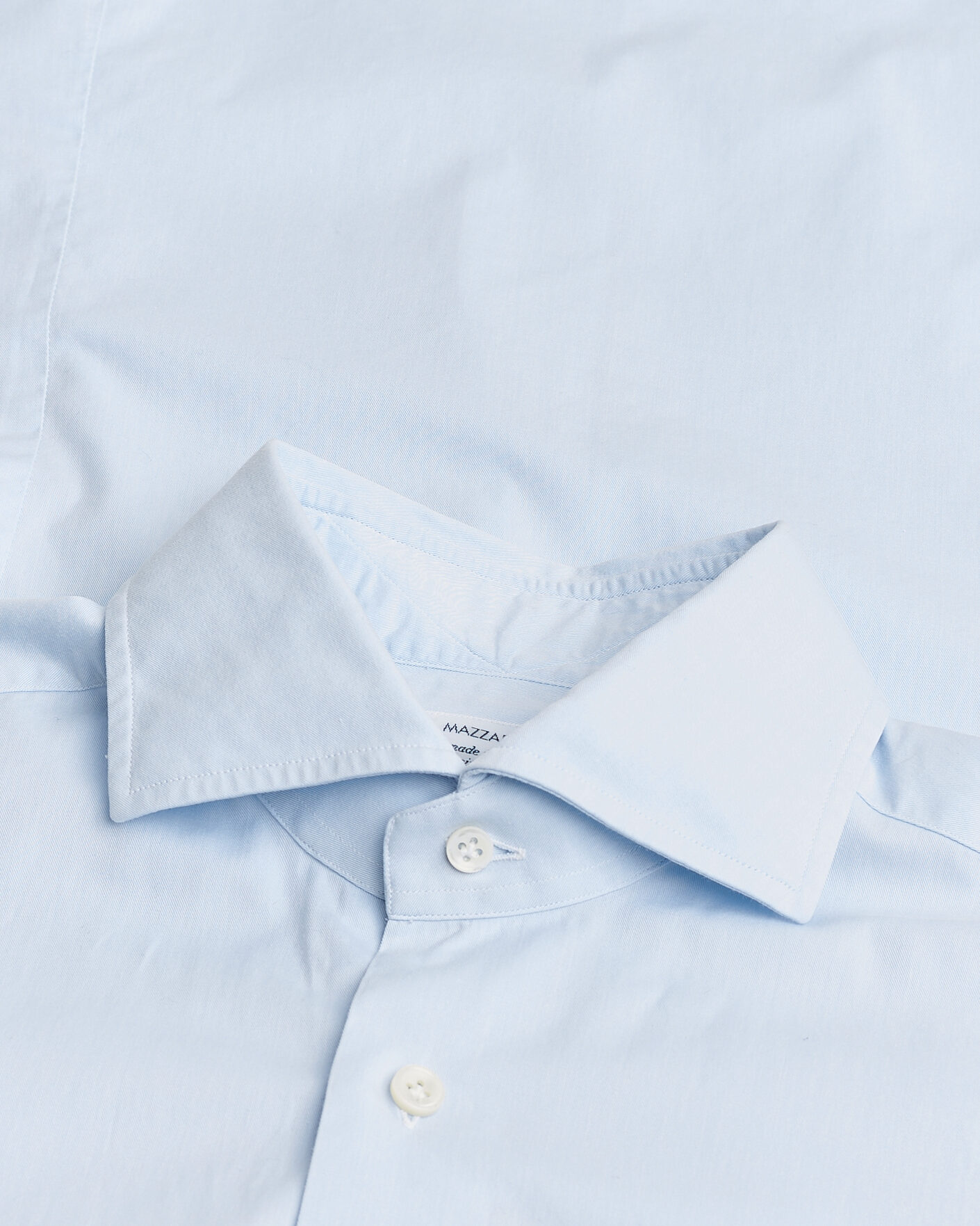 Men | Pre-owned Shirts | Pre-owned | Mazzarelli Soft Cotton Shirt Light Blue 39 - M