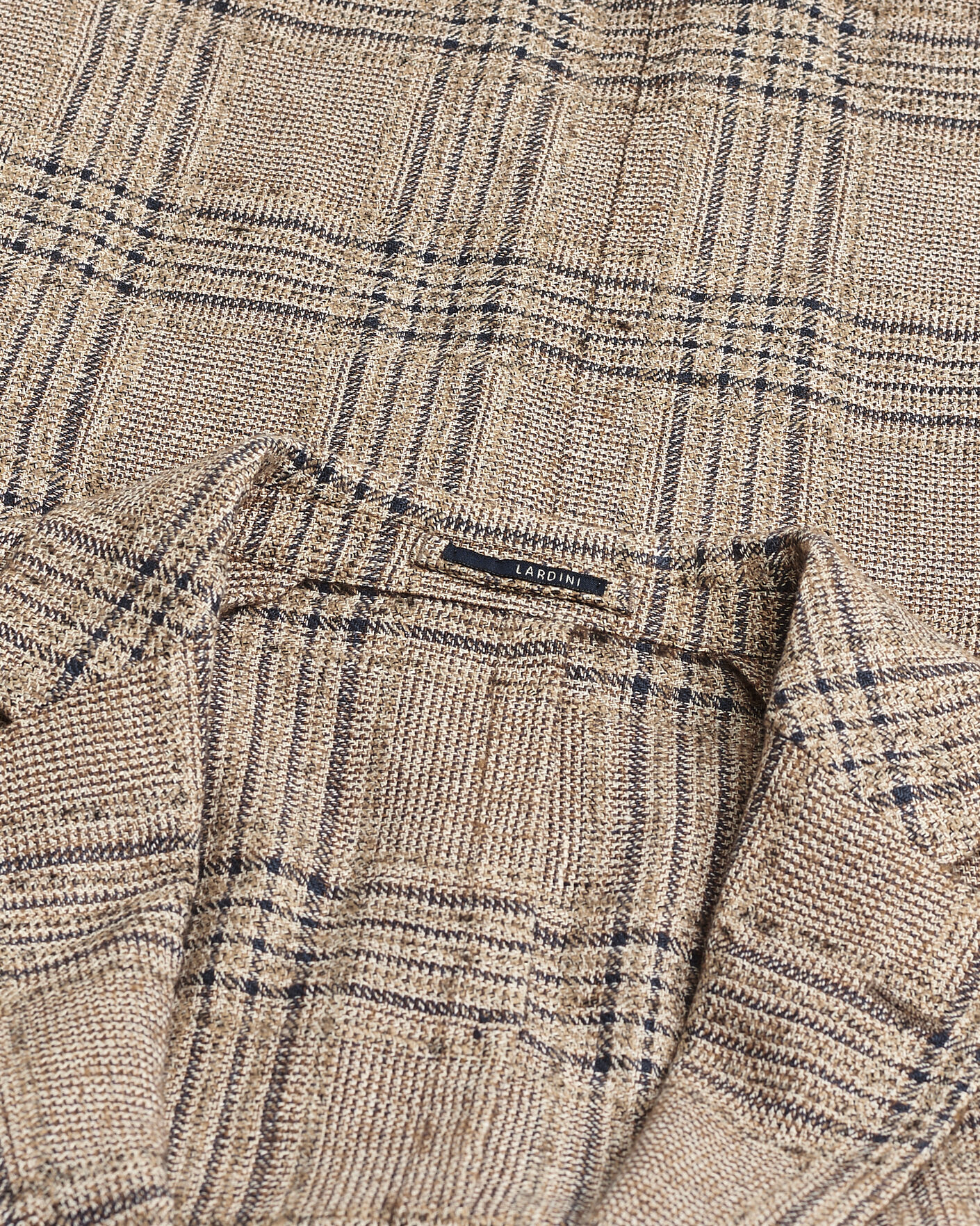 Men | Pre-owned Blazers | Pre-owned | Lardini Silk Blend Checked Blazer Brown 54