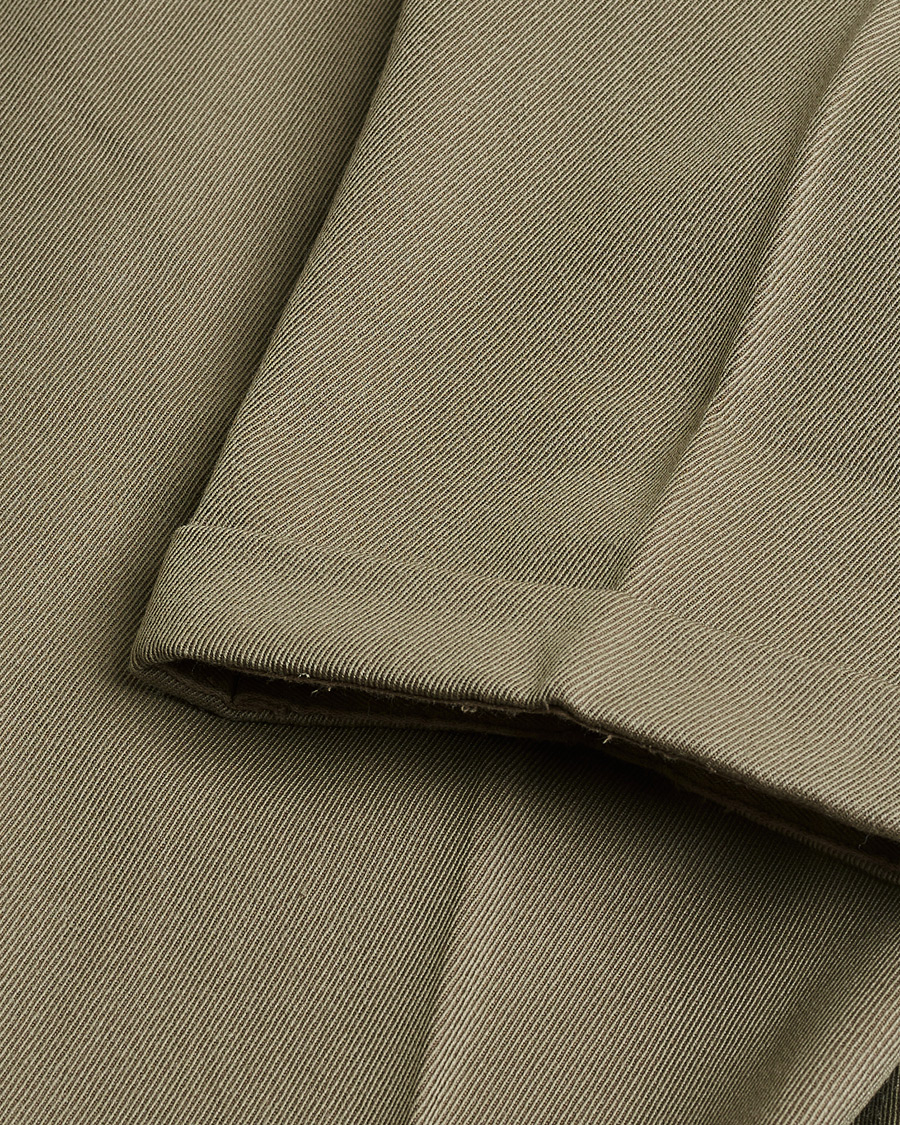 Men | Pre-owned Trousers | Pre-owned | Rota Pantaloni Twill Wool Trousers Mole Green 48
