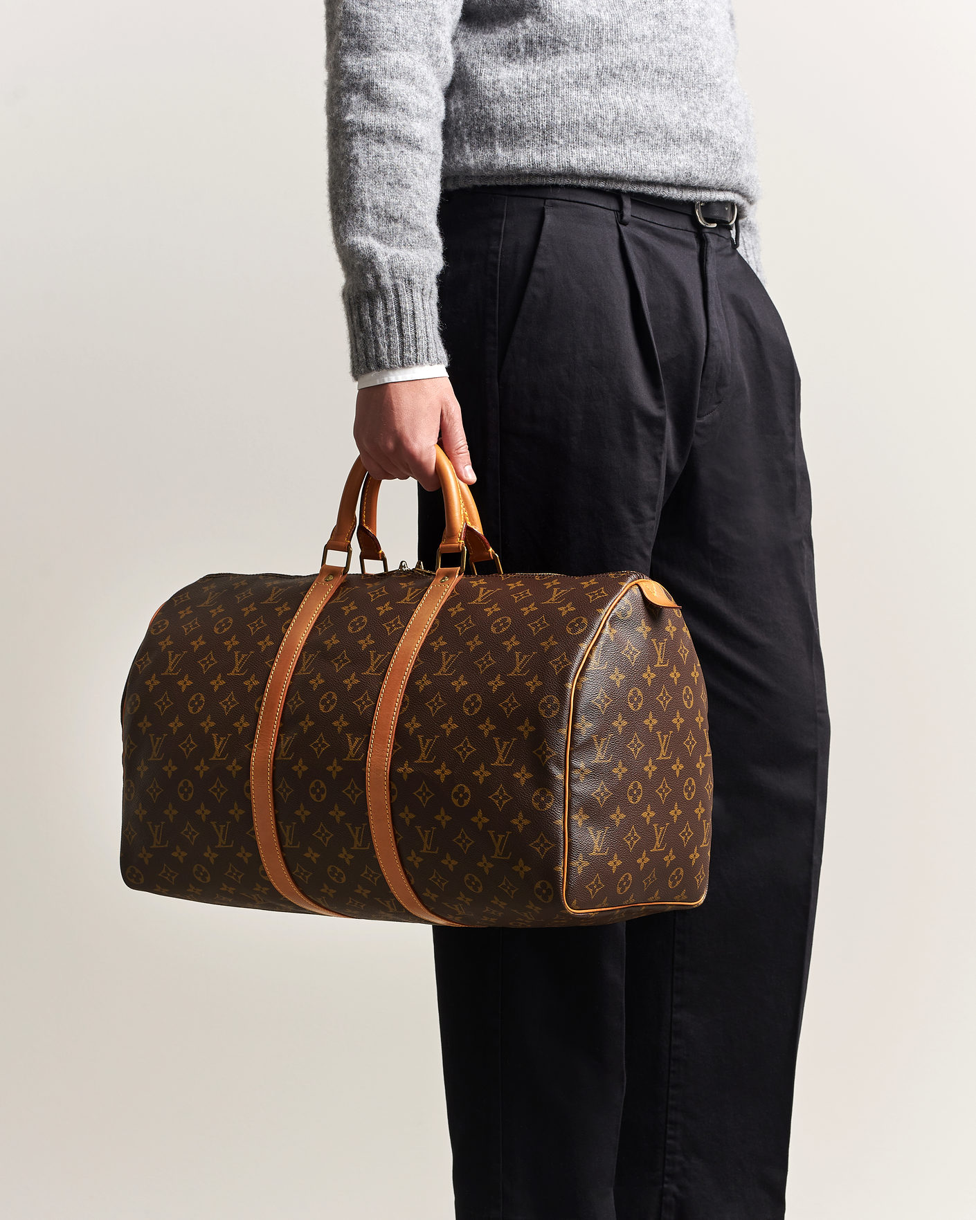 Men | Pre-Owned & Vintage Bags | Louis Vuitton Pre-Owned | Keepall 50 Monogram