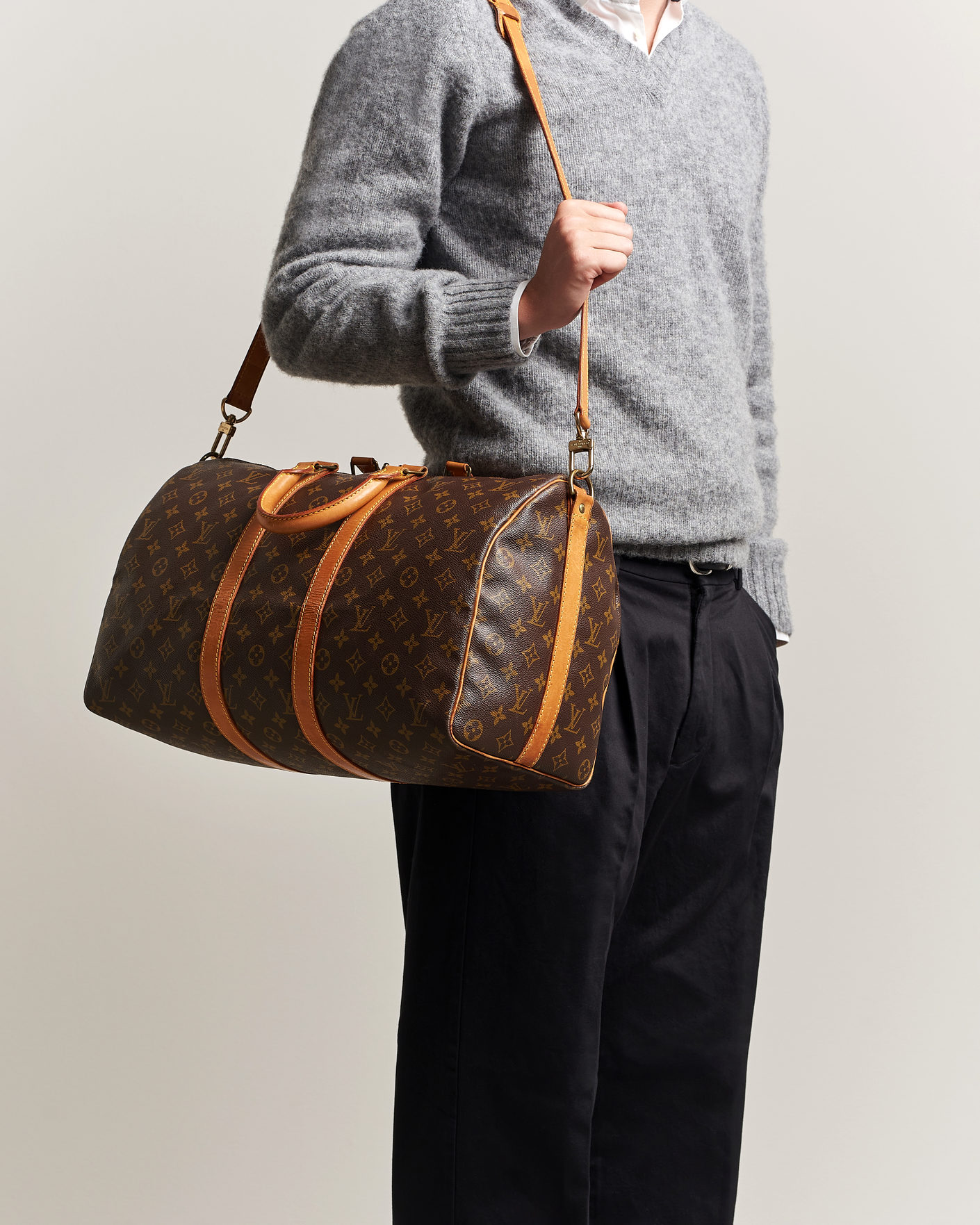Men | Pre-Owned & Vintage Bags | Louis Vuitton Pre-Owned | Keepall Bandouliére 50 Monogram