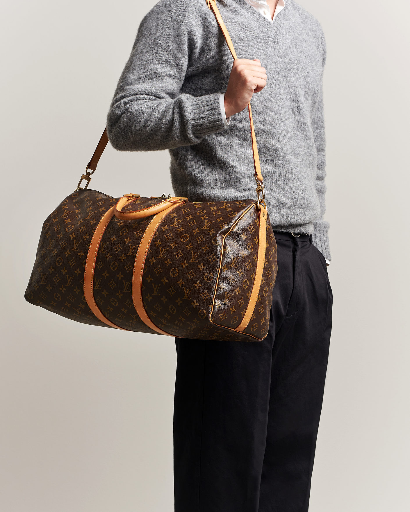 Men | Louis Vuitton Pre-Owned Keepall Bandoulière 50 Monogram | Louis Vuitton Pre-Owned | Keepall Bandoulière 50 Monogram