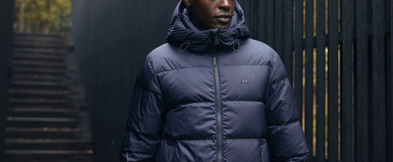 Three warm down jackets